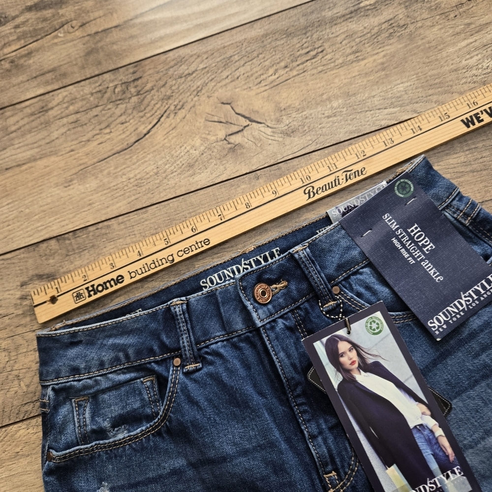 Soundstyle Hope Slim Straight Ankle High Rise Nwt Womens Size 4 Jeans - Picture 5 of 16